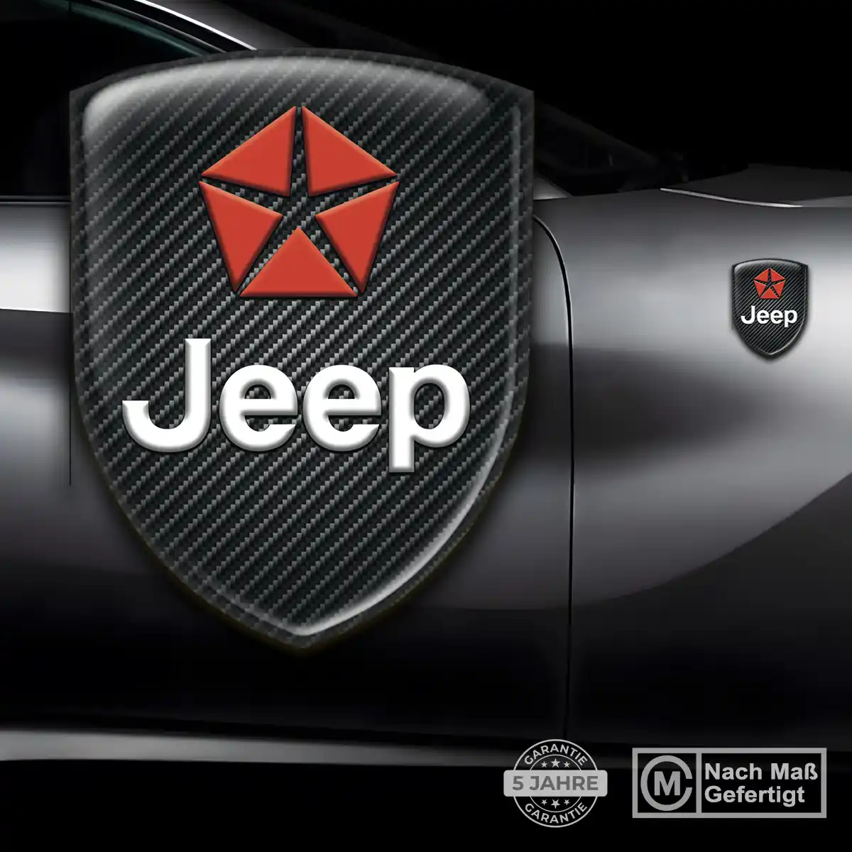 Jeep 3D Gel Aufkleber Silikon Elegantes Design