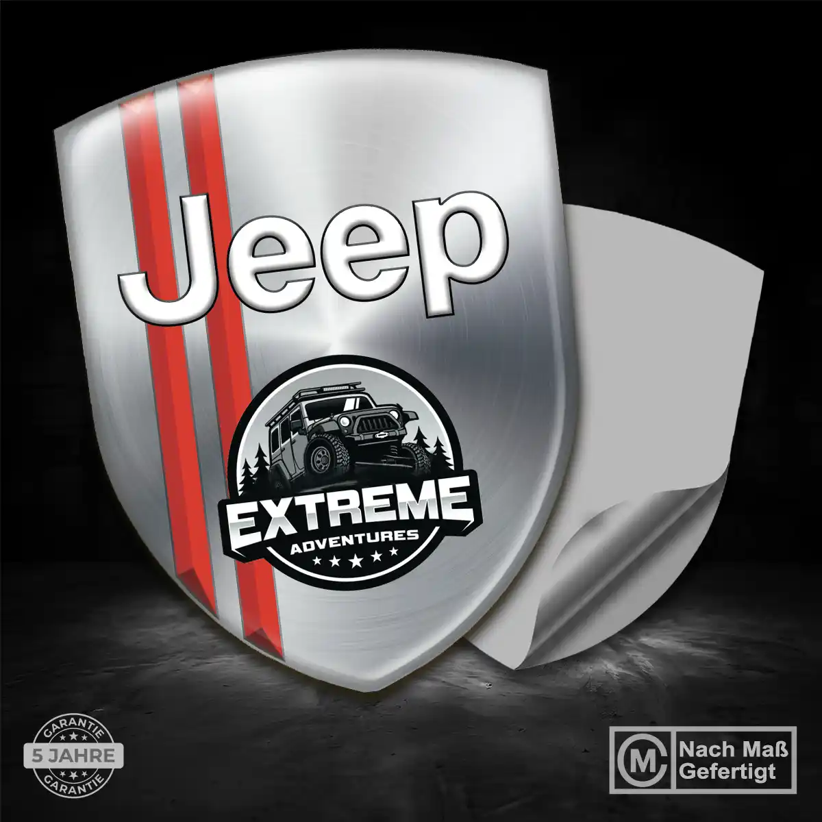 Jeep 3D Gel Aufkleber Silikon Erstklassige Qualität