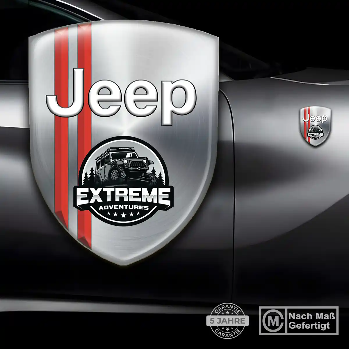 Jeep 3D Gel Aufkleber Silikon Erstklassige Qualität