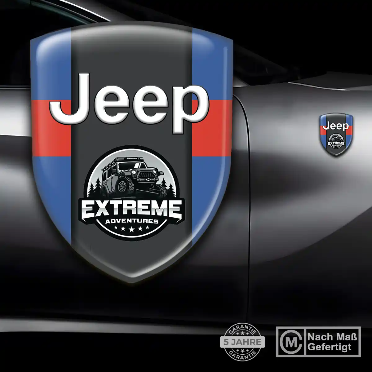 Jeep 3D Gel Aufkleber Silikon Hochwertiges Harz