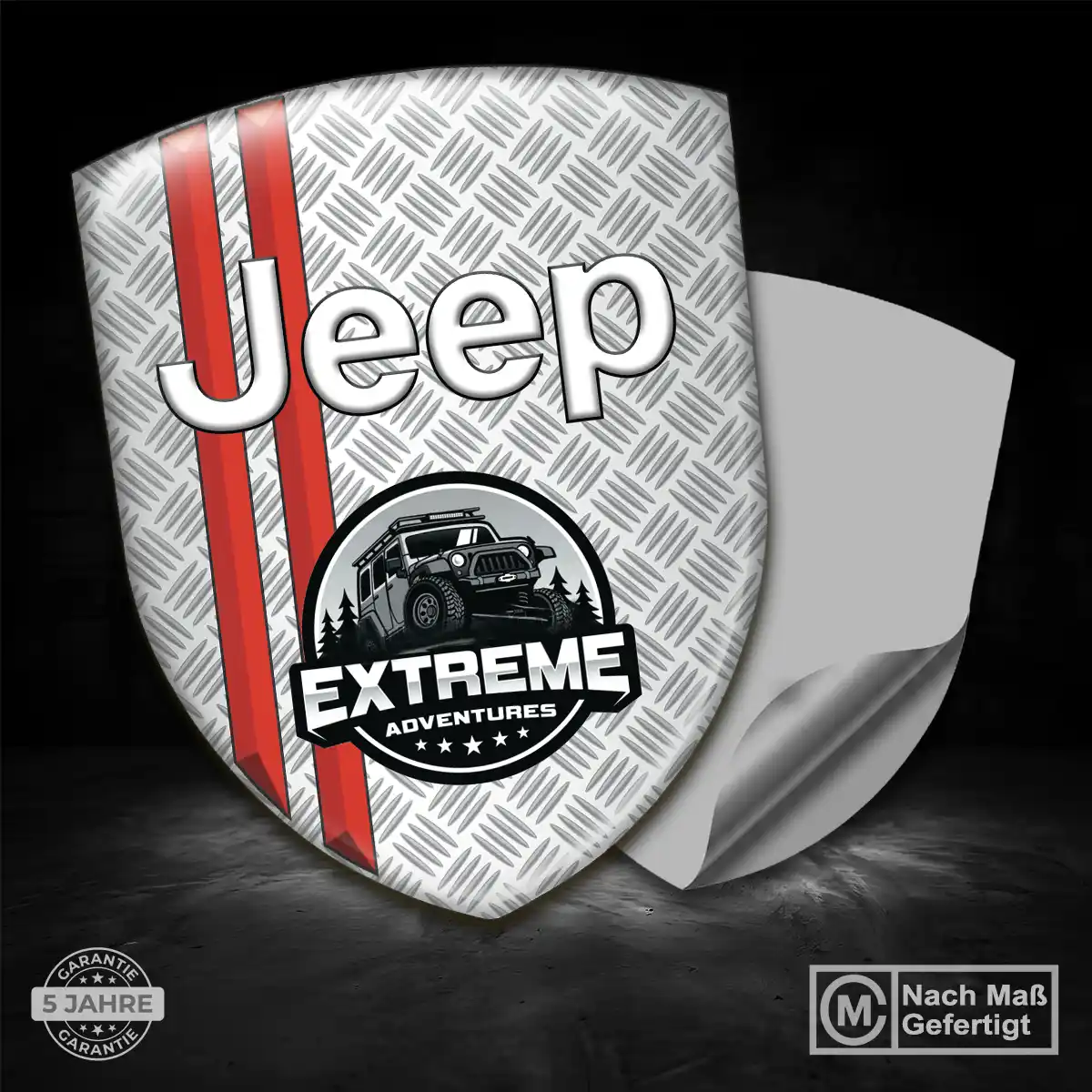 Jeep 3D Gel Aufkleber Silikon Interieurdesign