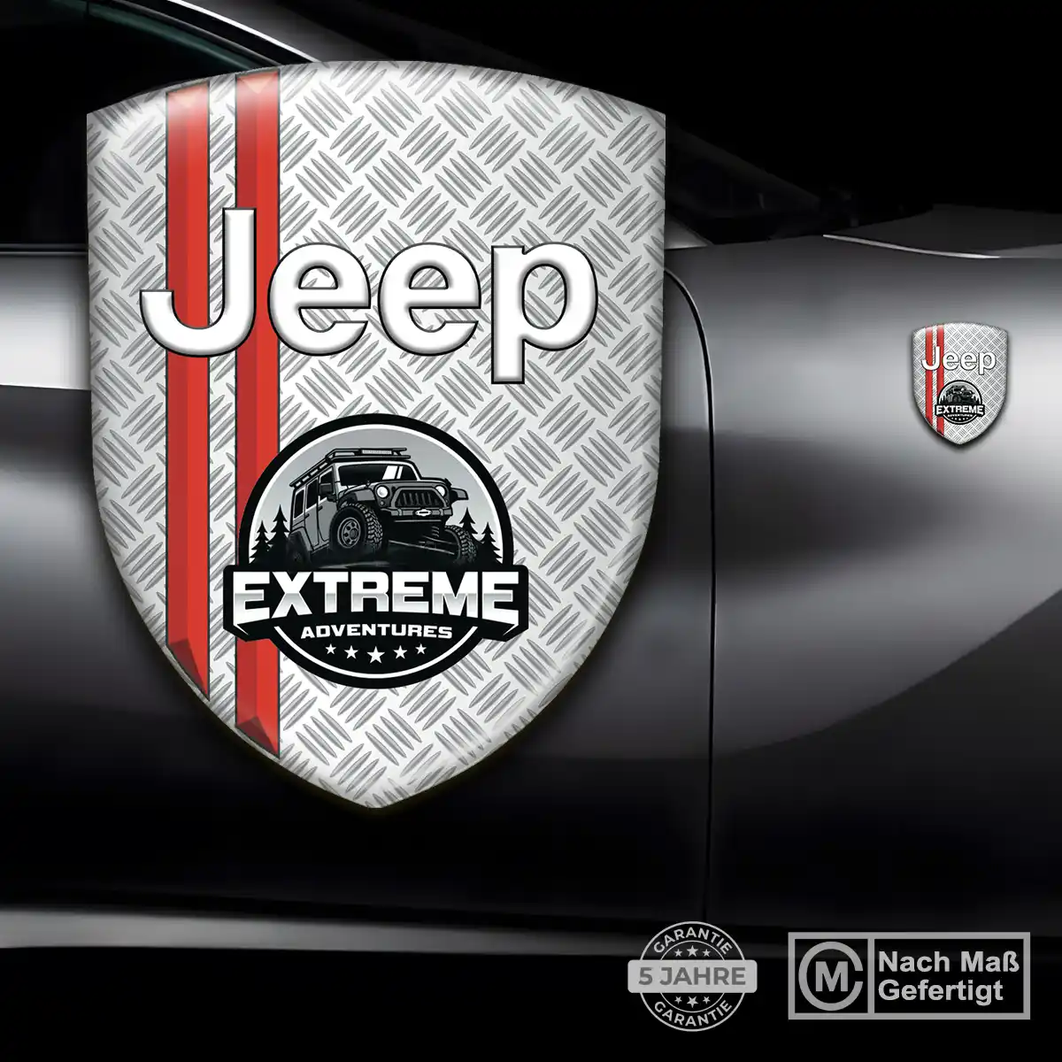 Jeep 3D Gel Aufkleber Silikon Interieurdesign