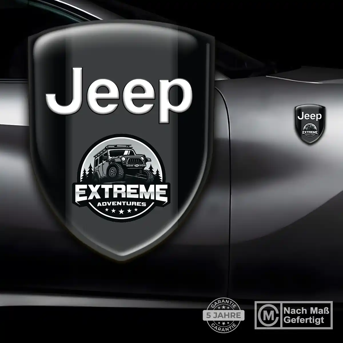Jeep 3D Gel Aufkleber Silikon Limitierte Auflage