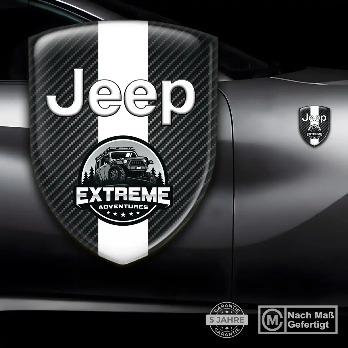 Jeep 3D Gel Aufkleber Silikon Luxus-Edition