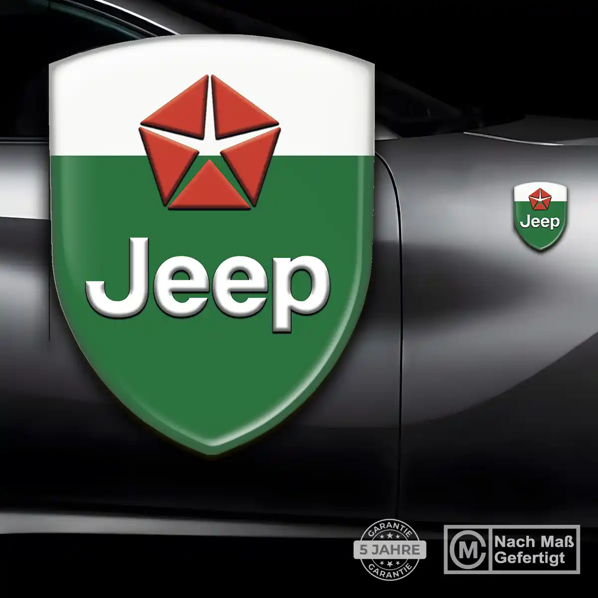 Jeep 3D Gel Aufkleber Silikon Premium-Edition
