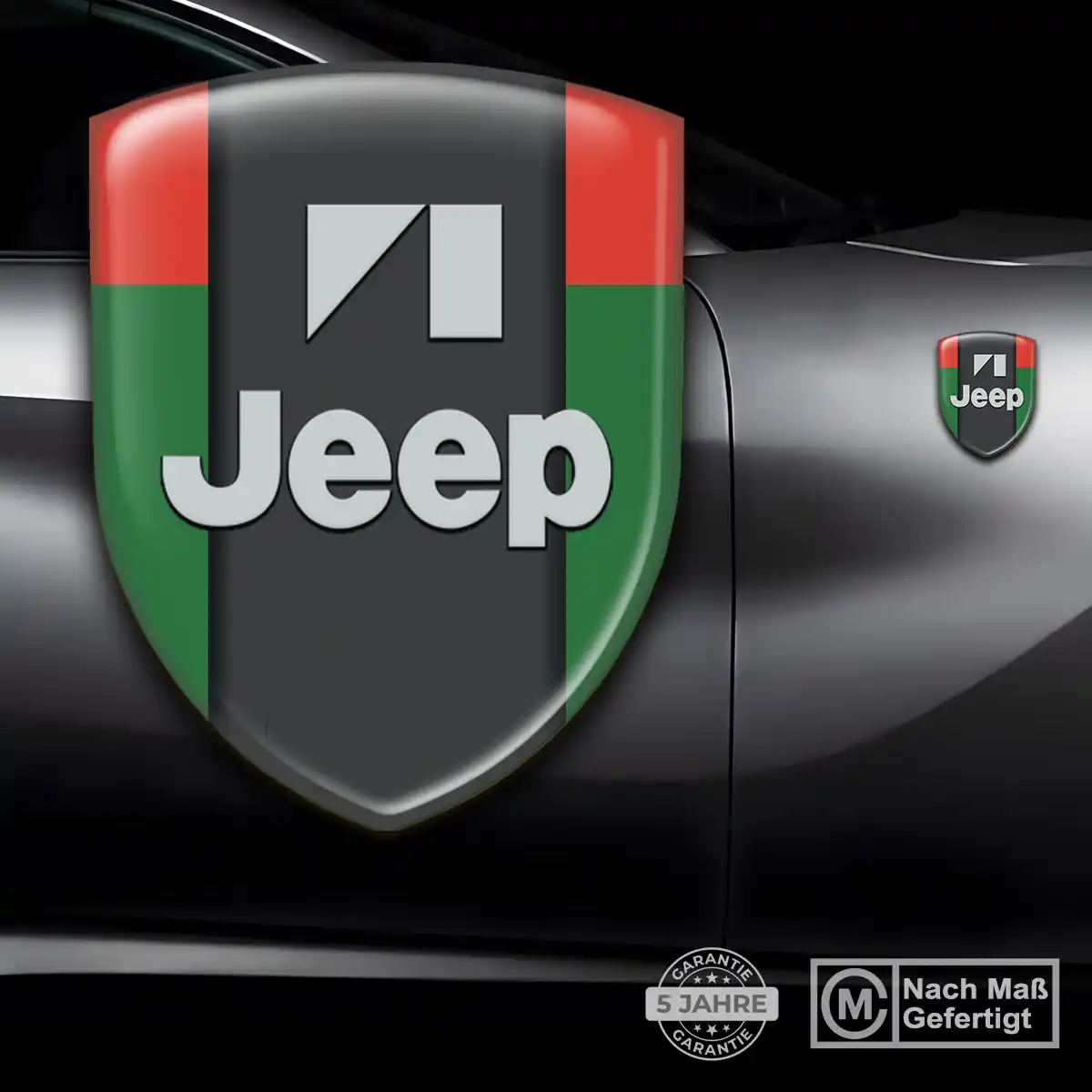 Jeep 3D Gel Aufkleber Silikon Premiumqualität