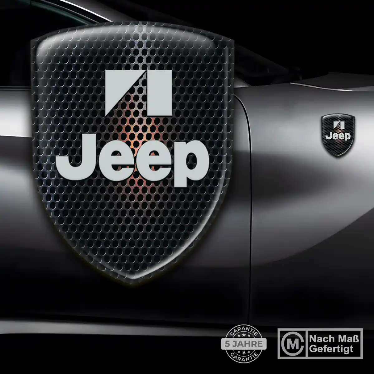 Jeep 3D Gel Aufkleber Silikon Stilvolles Design