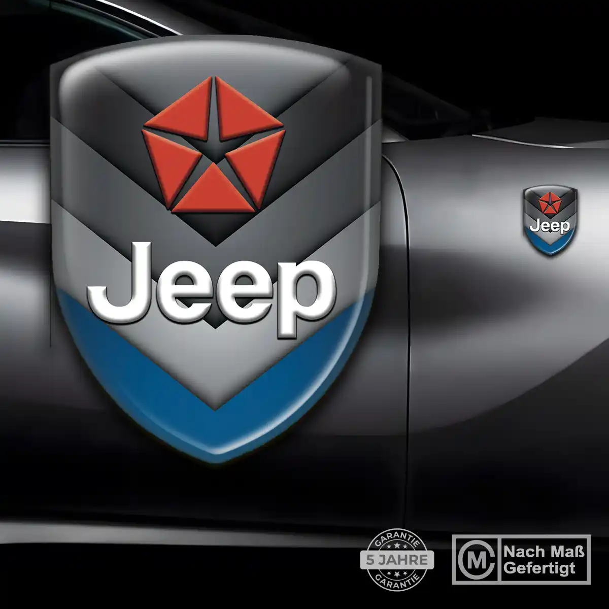 Jeep 3D Gel Aufkleber Stilvolles Design