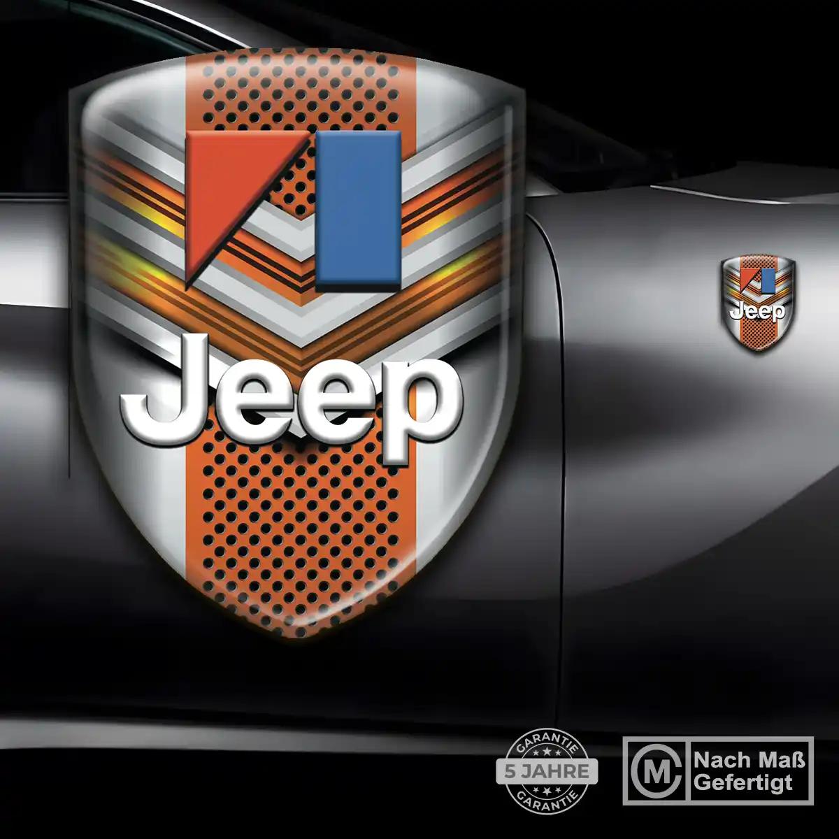 Jeep 3D Gel Aufkleber Wappen Auto Exterieurdesign