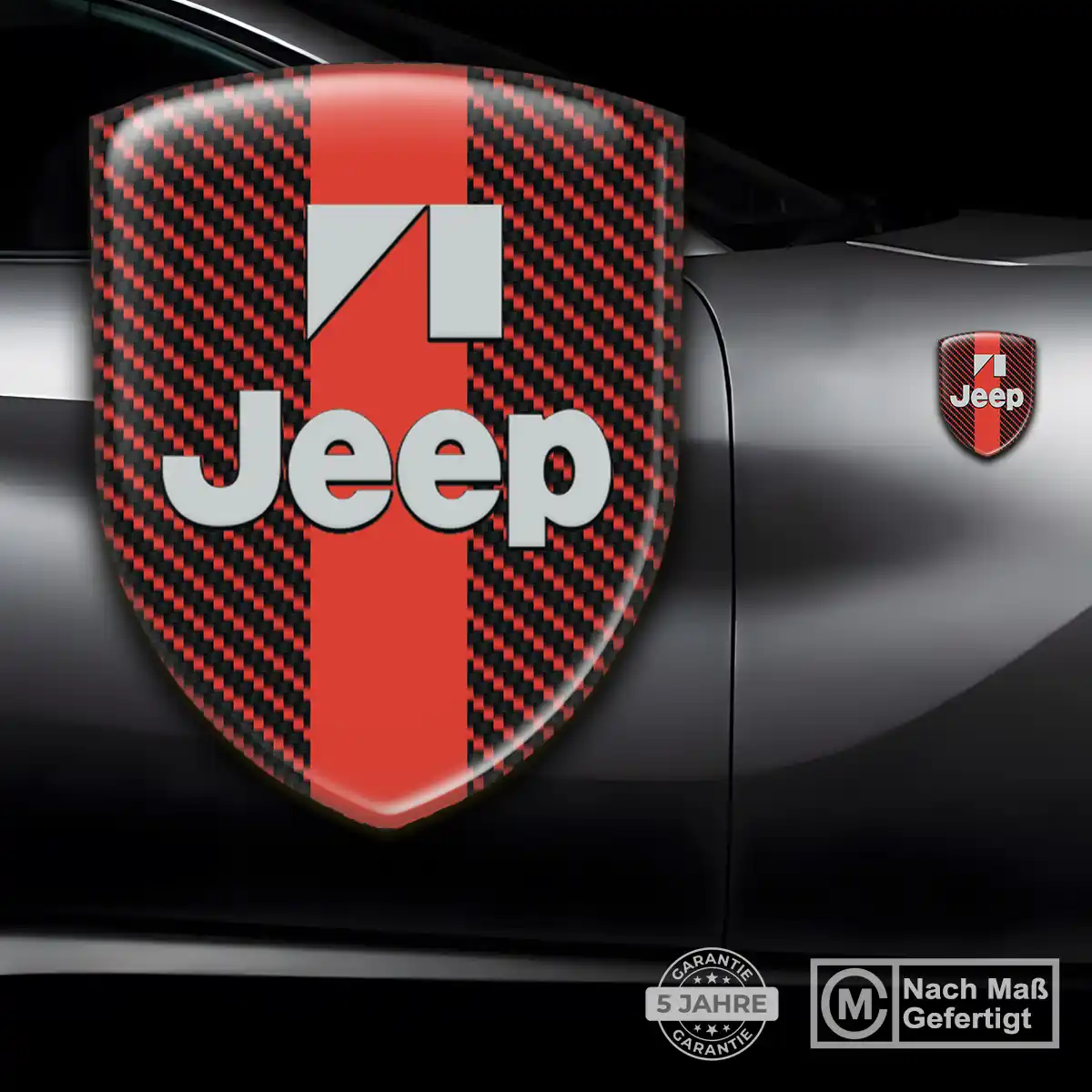 Jeep 3D Gel Aufkleber Wappen Auto Hochwertiges Harz