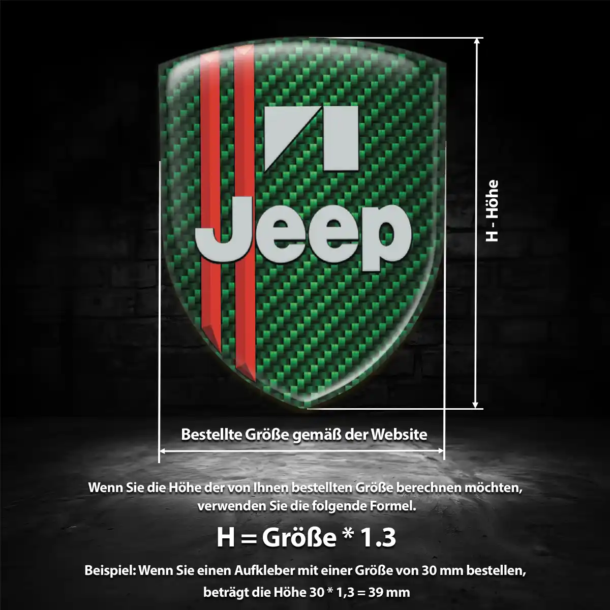 Jeep 3D Gel Aufkleber Wappen Auto Hohe Qualität