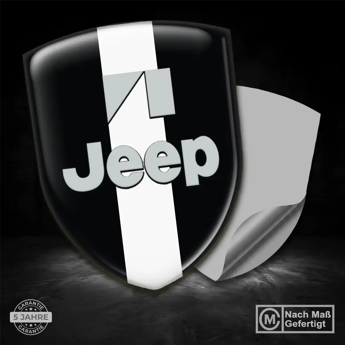 Jeep 3D Gel Aufkleber Wappen Auto Interieurdesign