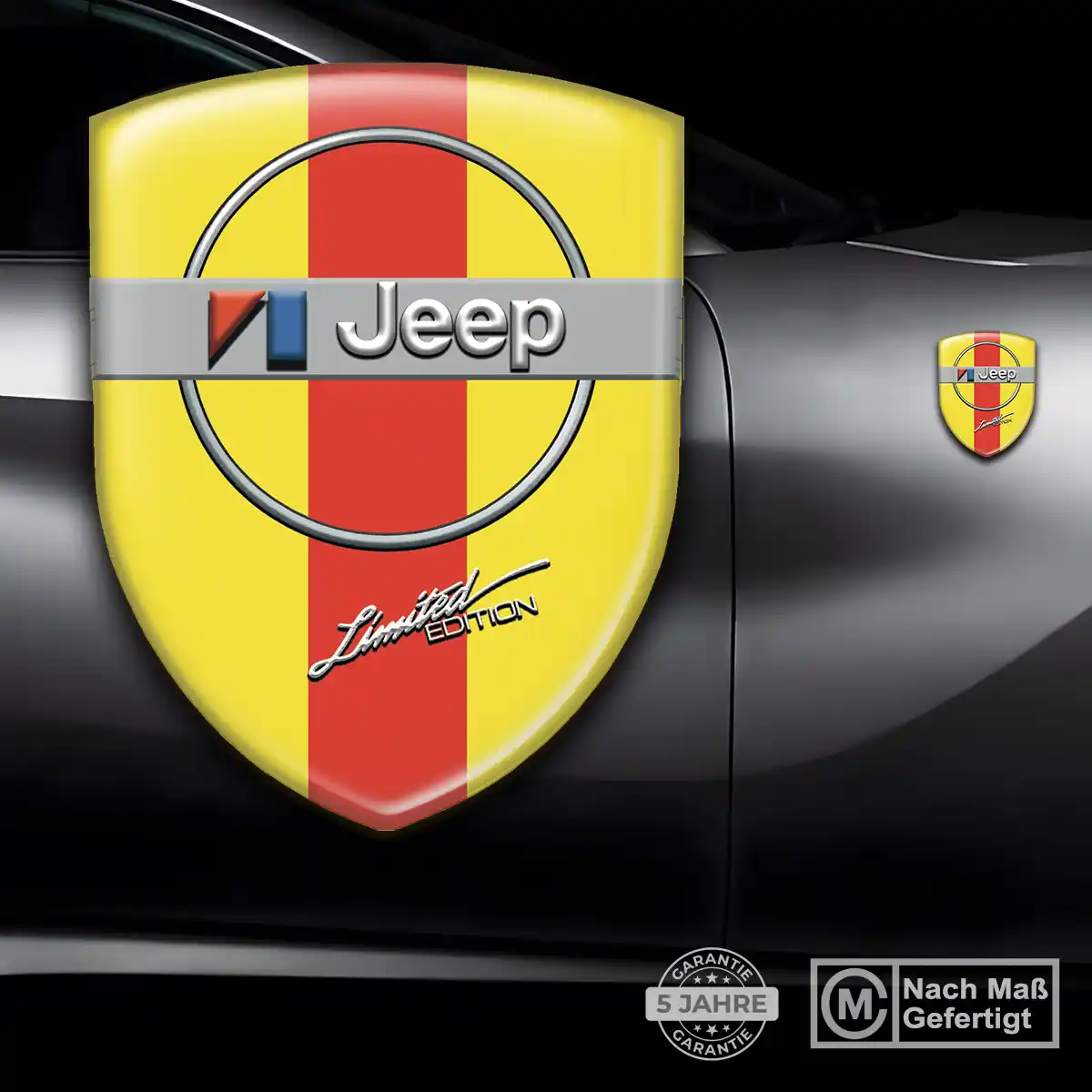 Jeep 3D Gel Aufkleber Wappen Auto Luxus-Edition