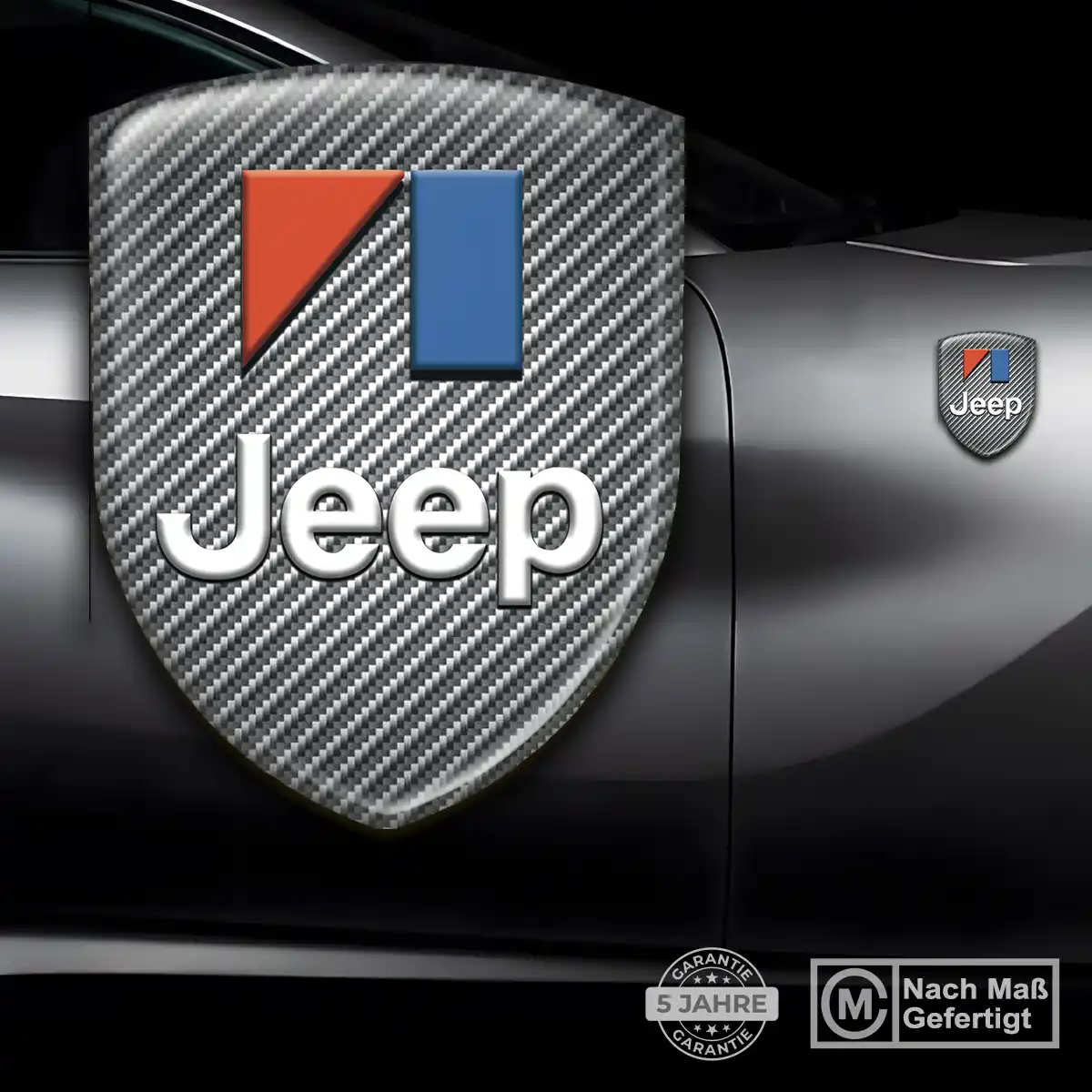Jeep 3D Gel Aufkleber Wappen Auto Modernes Design