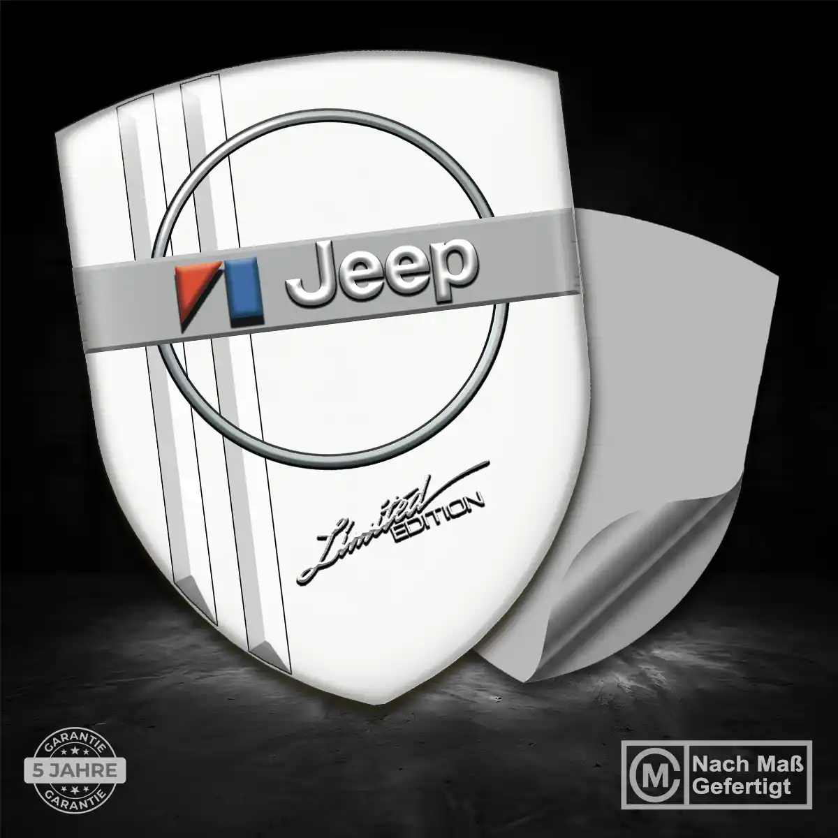 Jeep 3D Gel Aufkleber Wappen Auto Premium-Edition