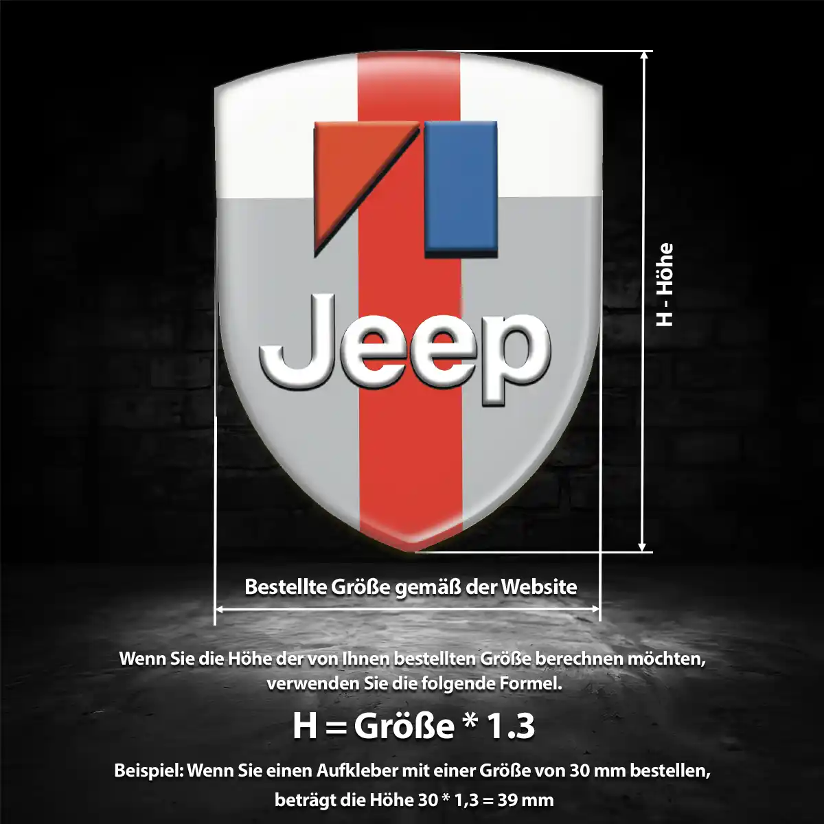 Jeep 3D Gel Aufkleber Wappen Auto Premiumqualität