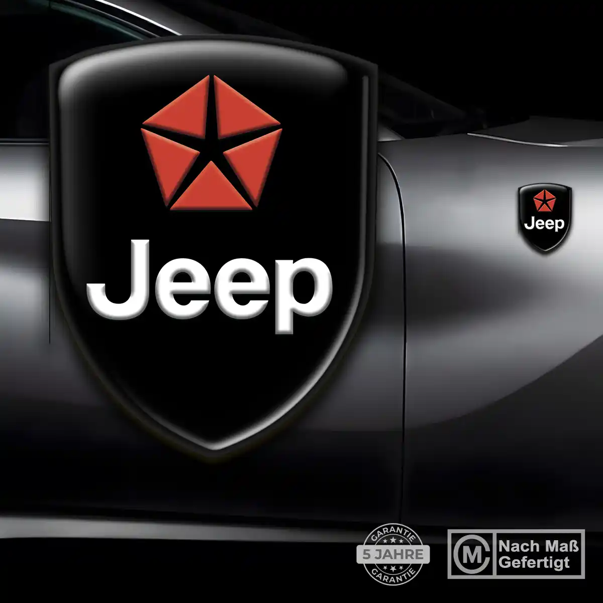 Jeep 3D Gel Aufkleber Wappen Auto Stilvolles Design