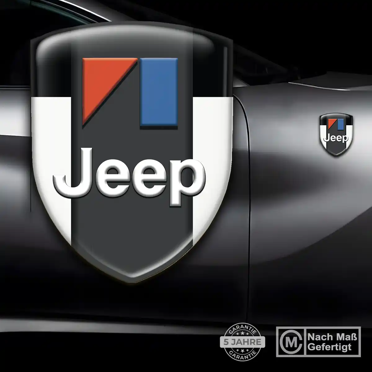 Jeep 3D Gel Aufkleber Wappen Auto Tuningfahrzeug