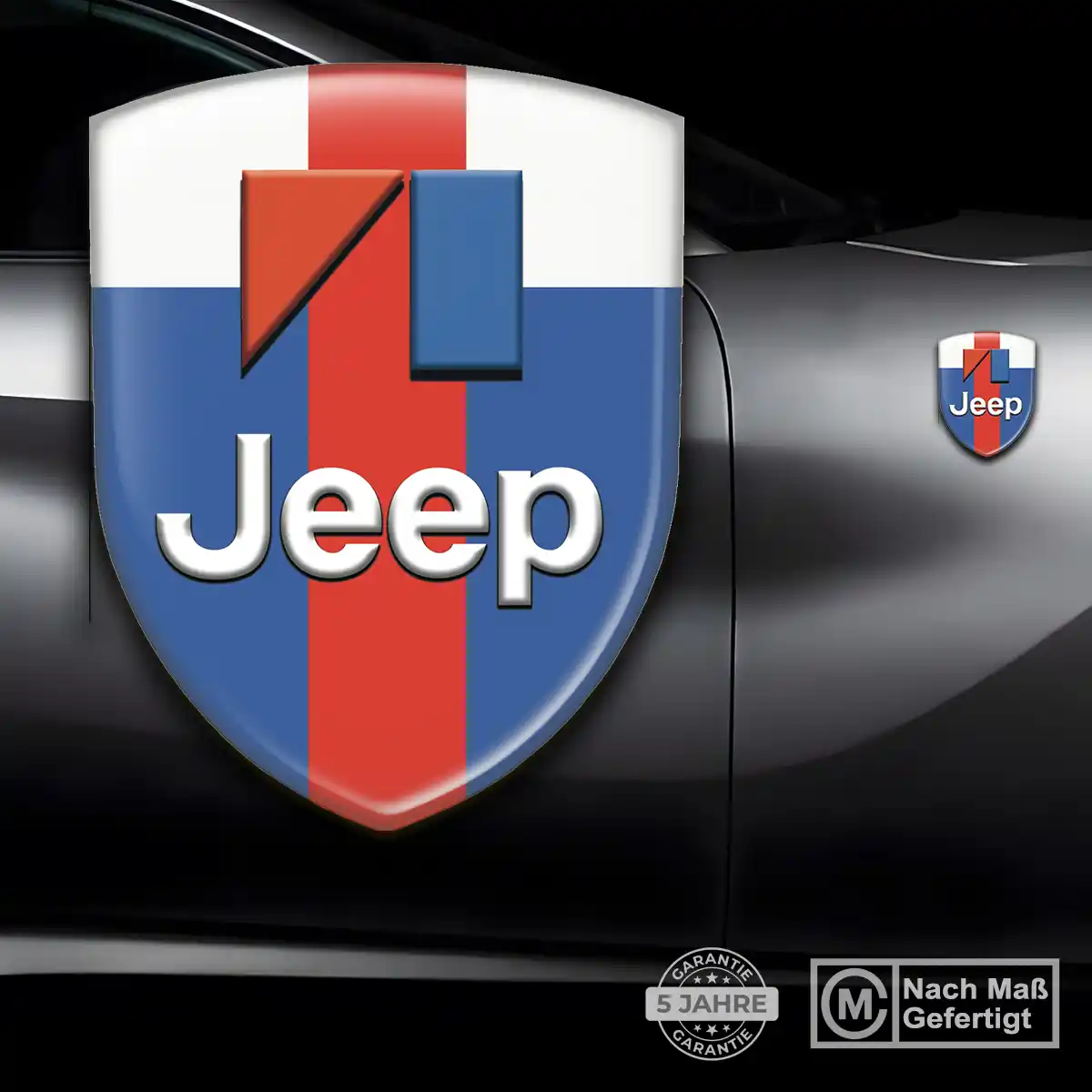 Jeep 3D Gel Aufkleber Wappen Hohe Qualität