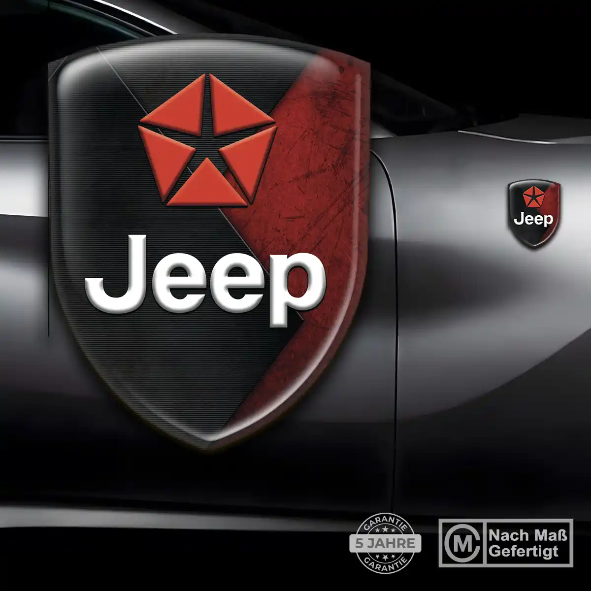 Jeep 3D Gel Aufkleber Wappen Limitierte Auflage