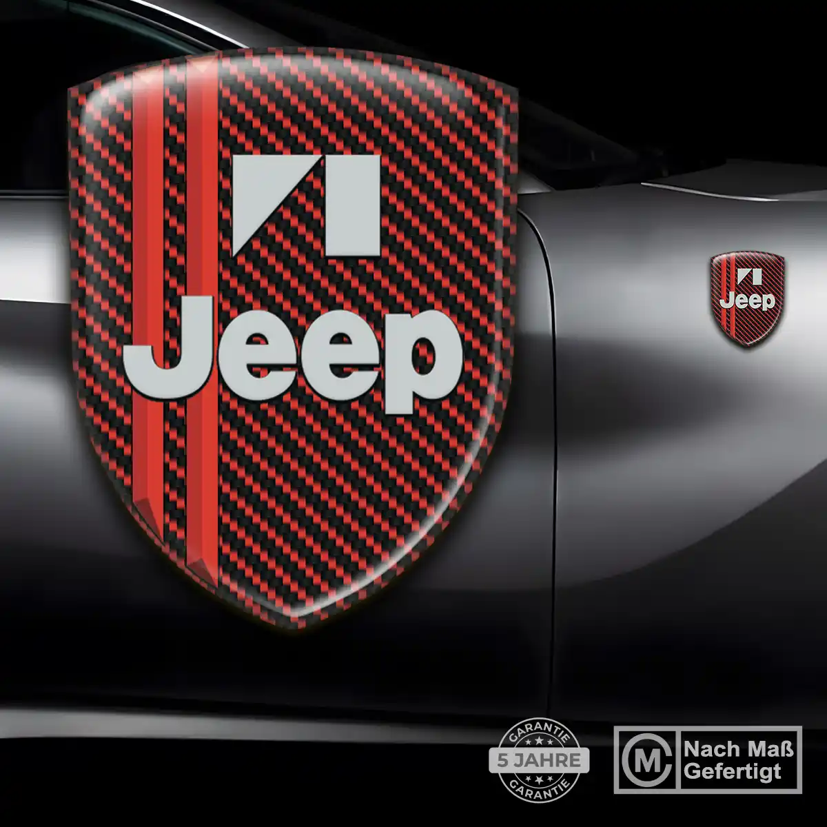 Jeep 3D Gel Aufkleber Wappen Premiumqualität