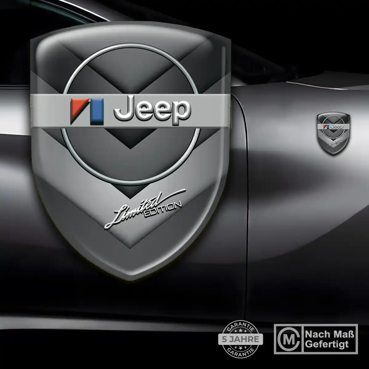 Jeep Aufkleber 3D Gel Emblem Ausdrucksstarkes Design