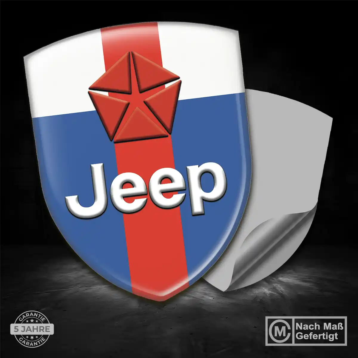 Jeep Aufkleber 3D Gel Emblem Auto Edles Design