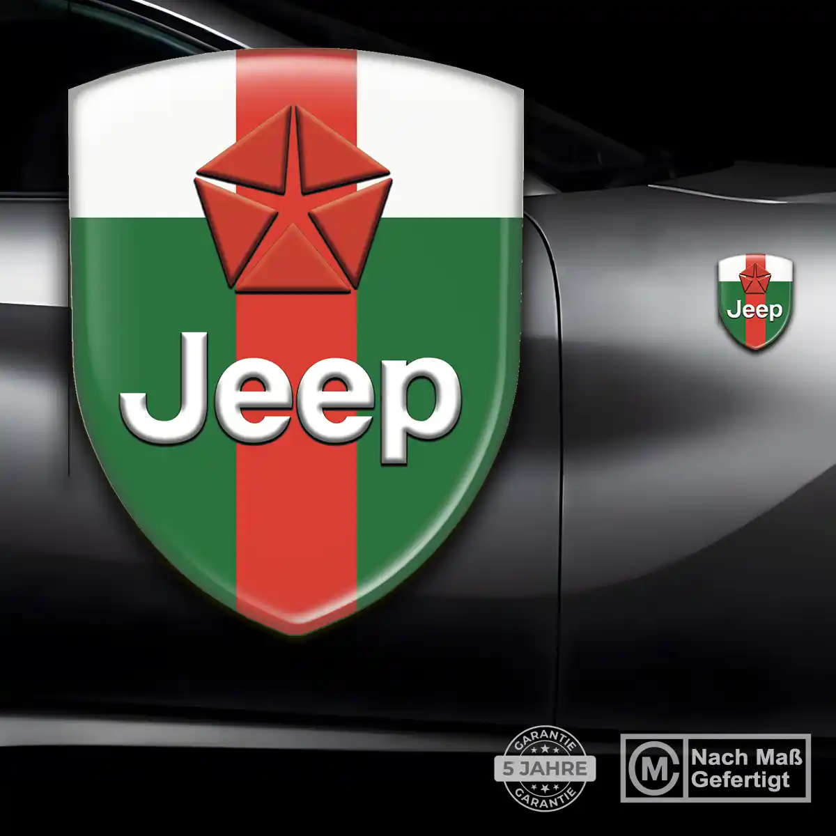 Jeep Aufkleber 3D Gel Emblem Auto Elegantes Design