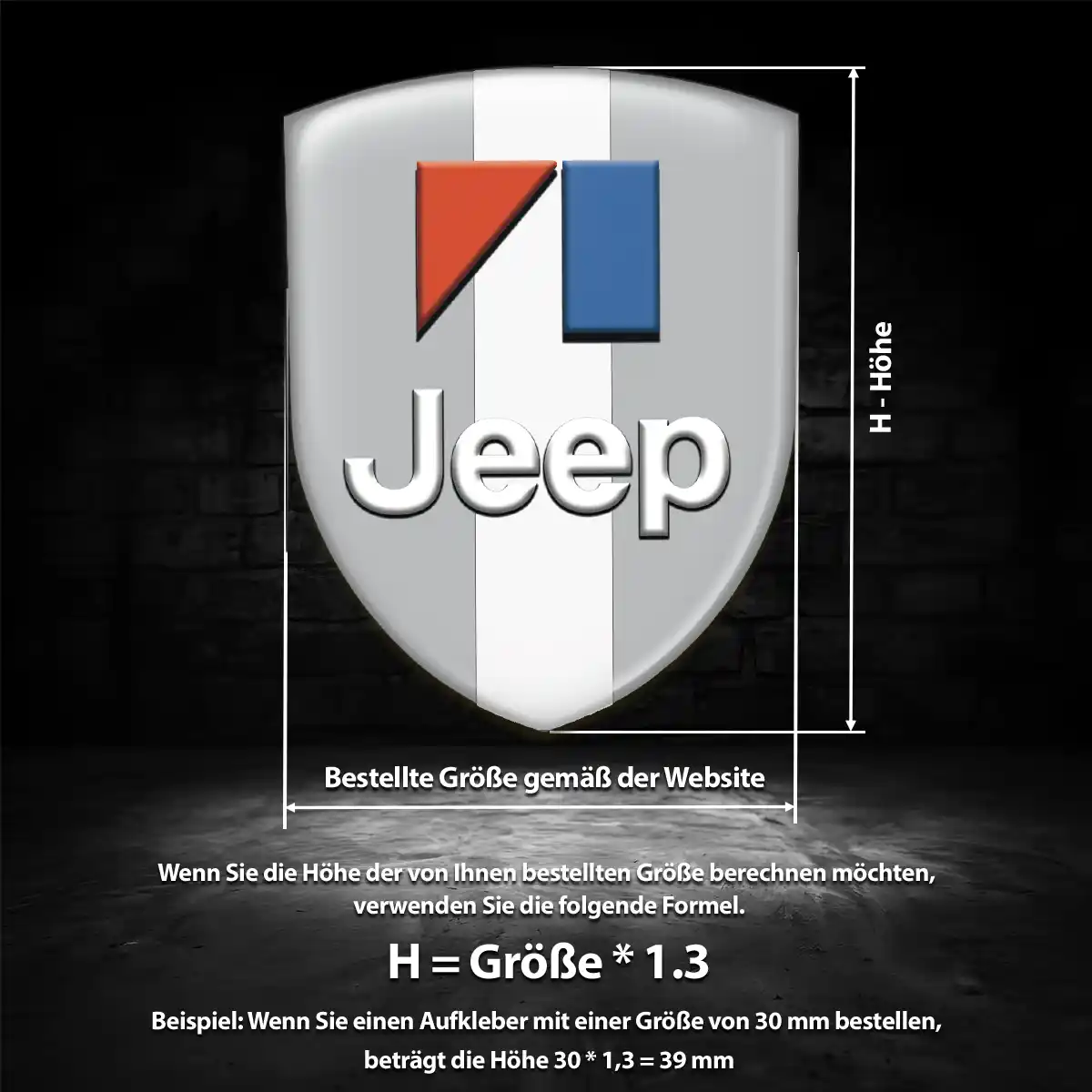 Jeep Aufkleber 3D Gel Emblem Auto Hochwertiges Harz