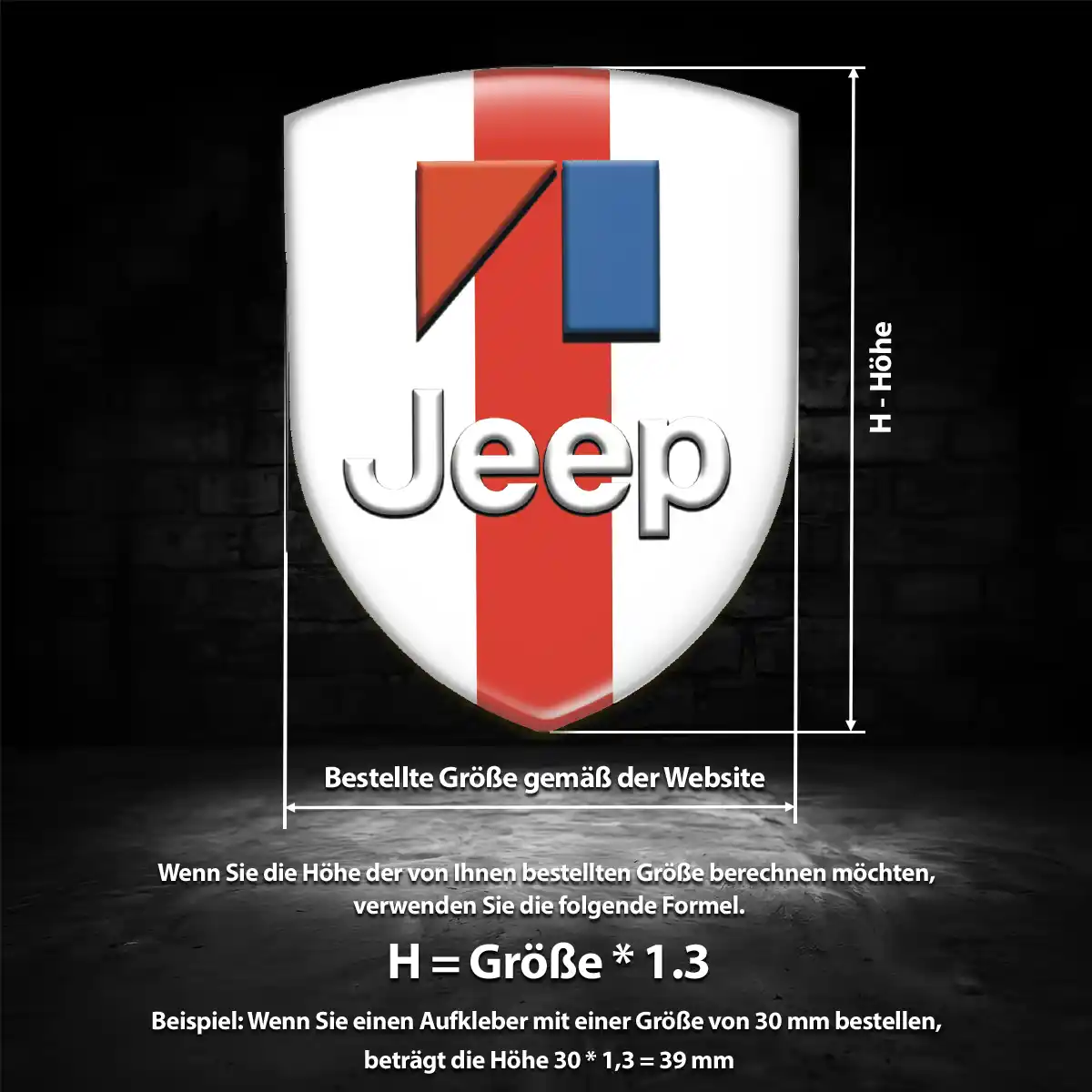 Jeep Aufkleber 3D Gel Emblem Auto Interieurdesign