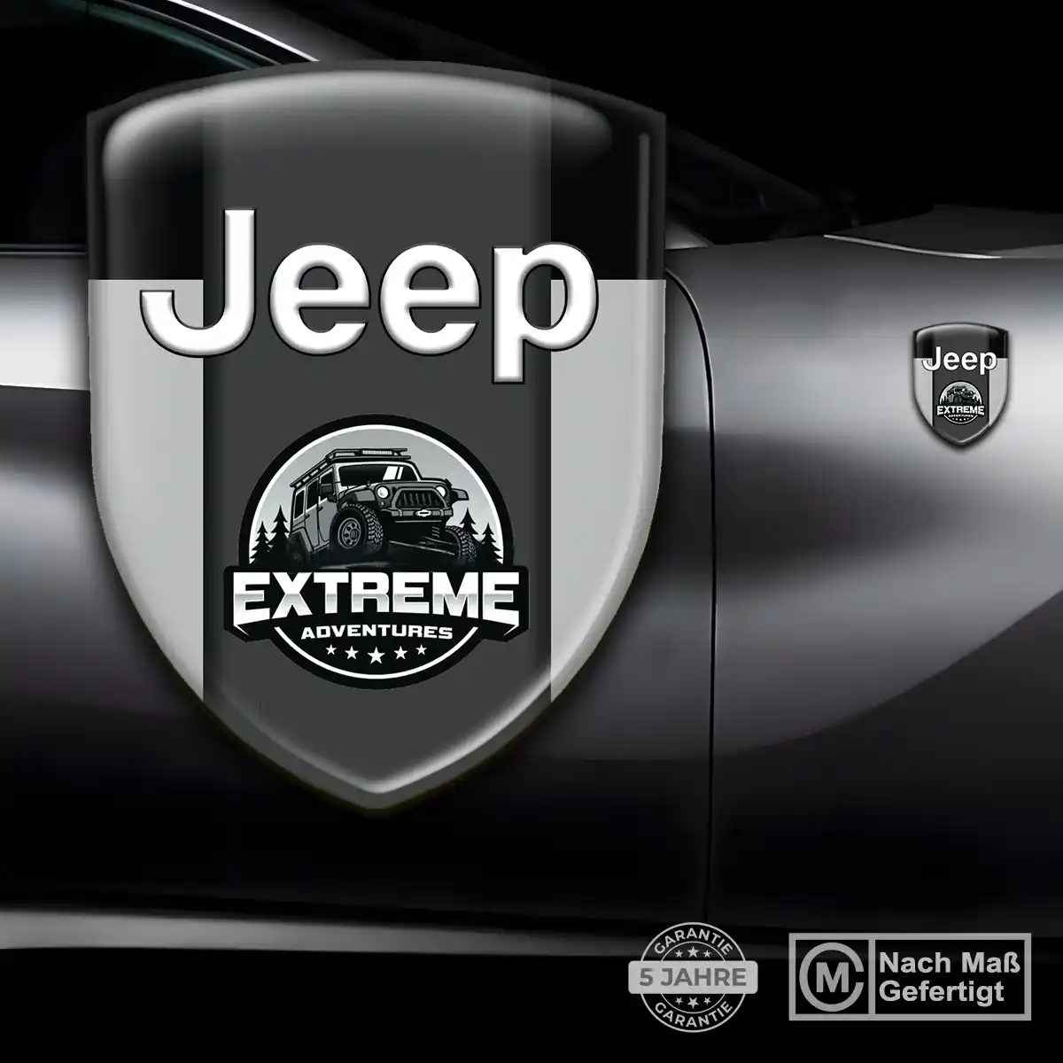Jeep Aufkleber 3D Gel Emblem Auto Markenedition