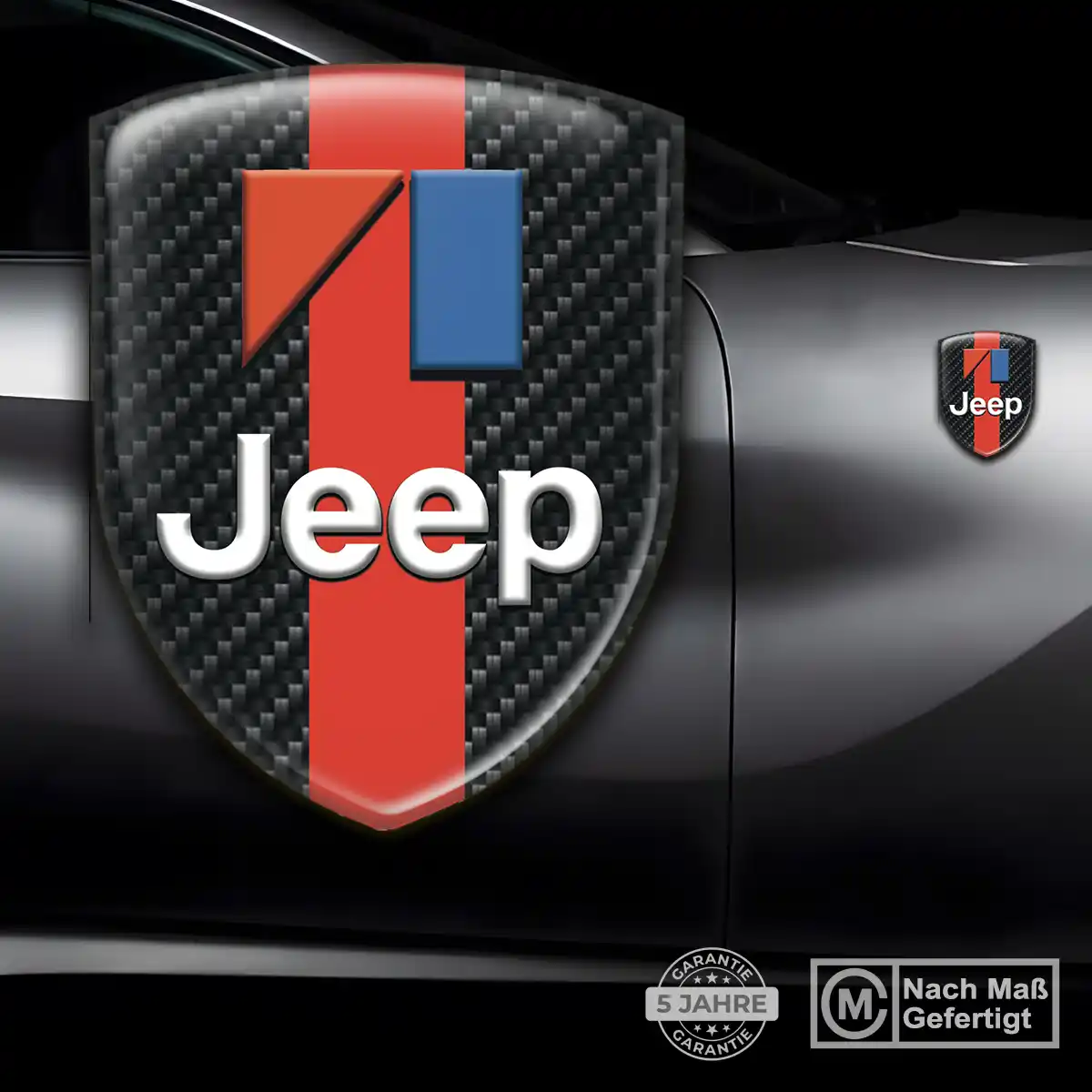 Jeep Aufkleber 3D Gel Emblem Edles Design