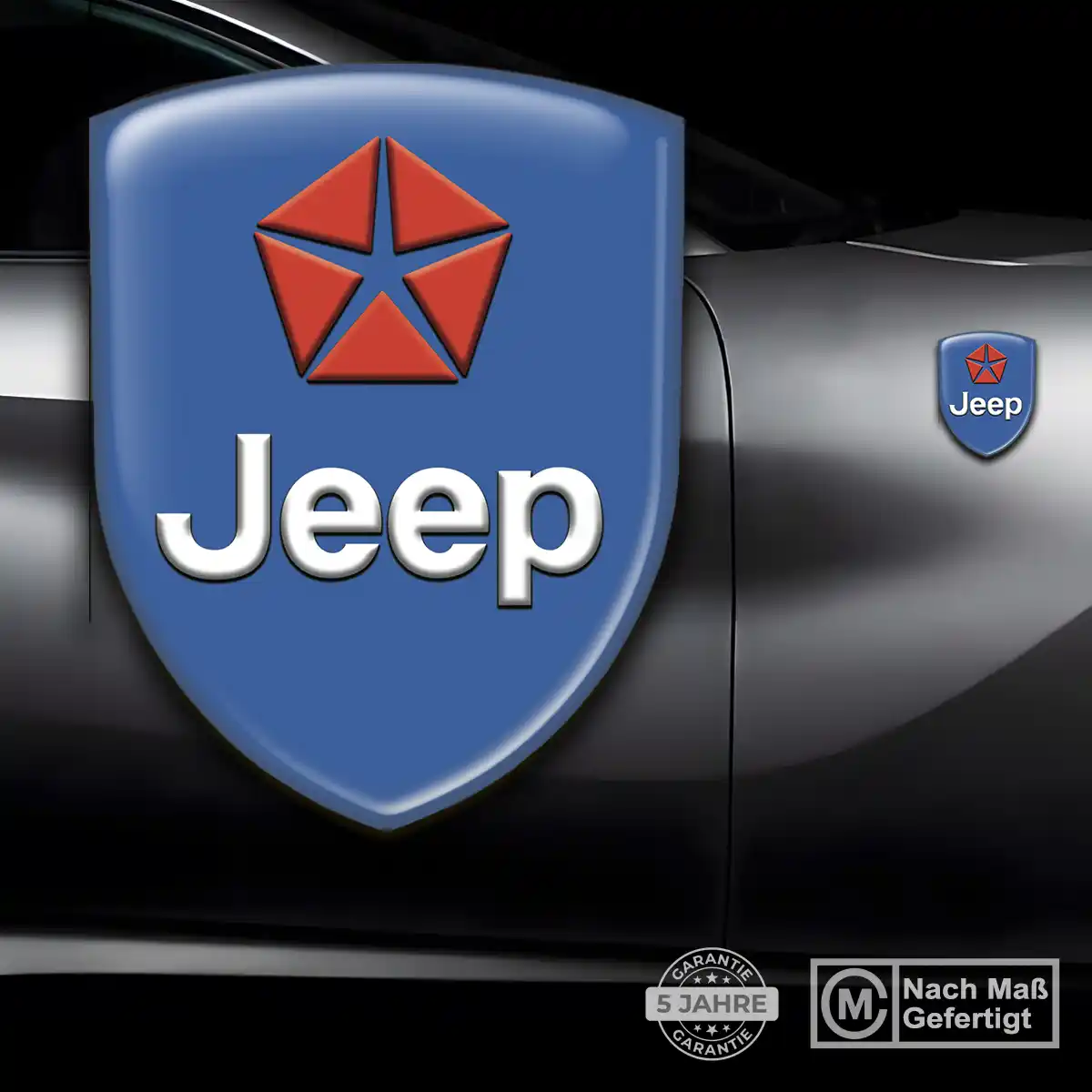 Jeep Aufkleber 3D Gel Emblem Elegantes Design