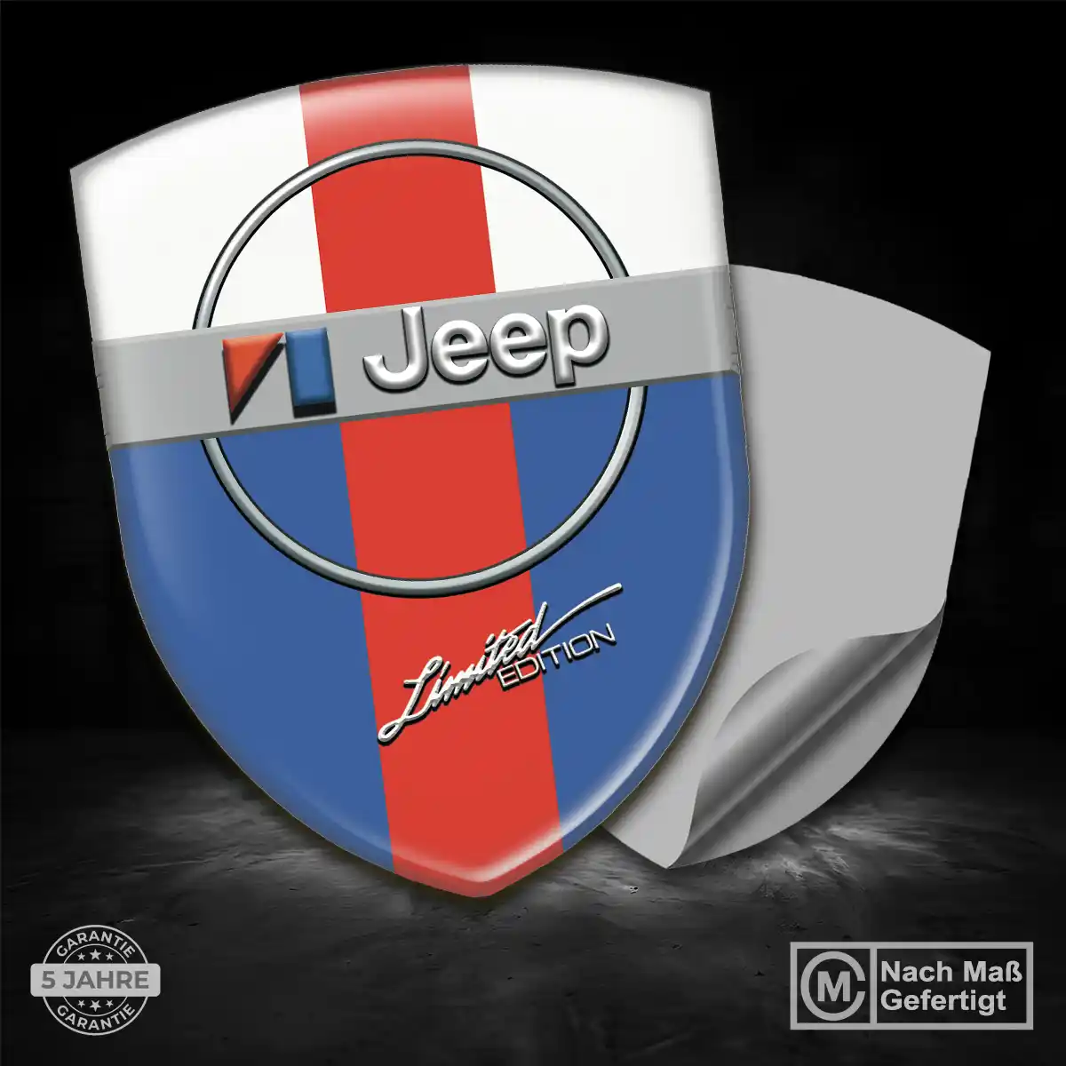 Jeep Aufkleber 3D Gel Emblem Markenedition