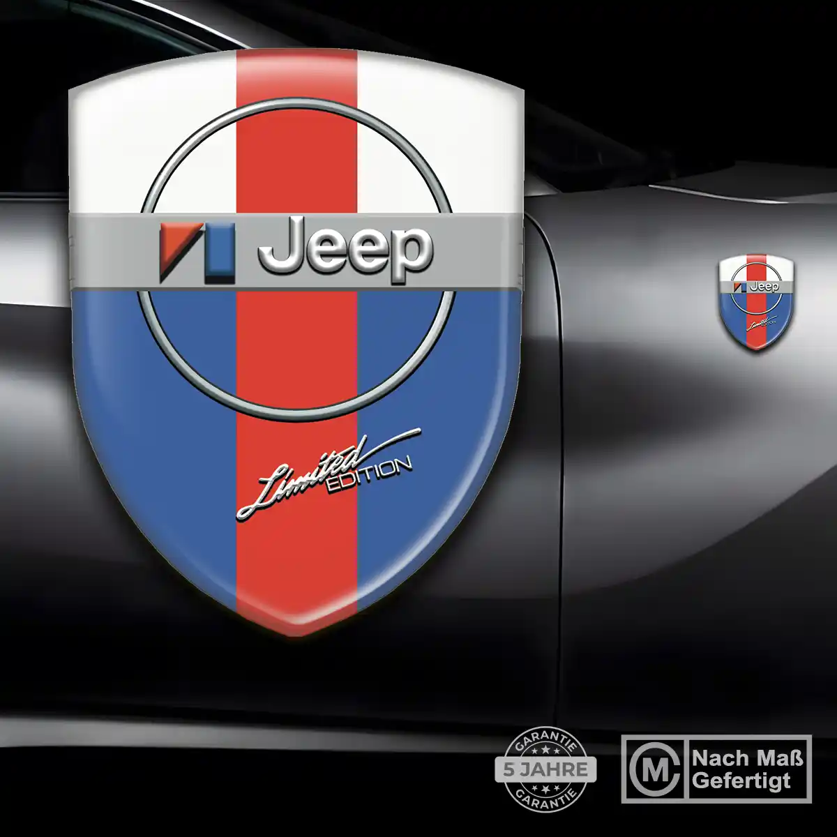 Jeep Aufkleber 3D Gel Emblem Markenedition