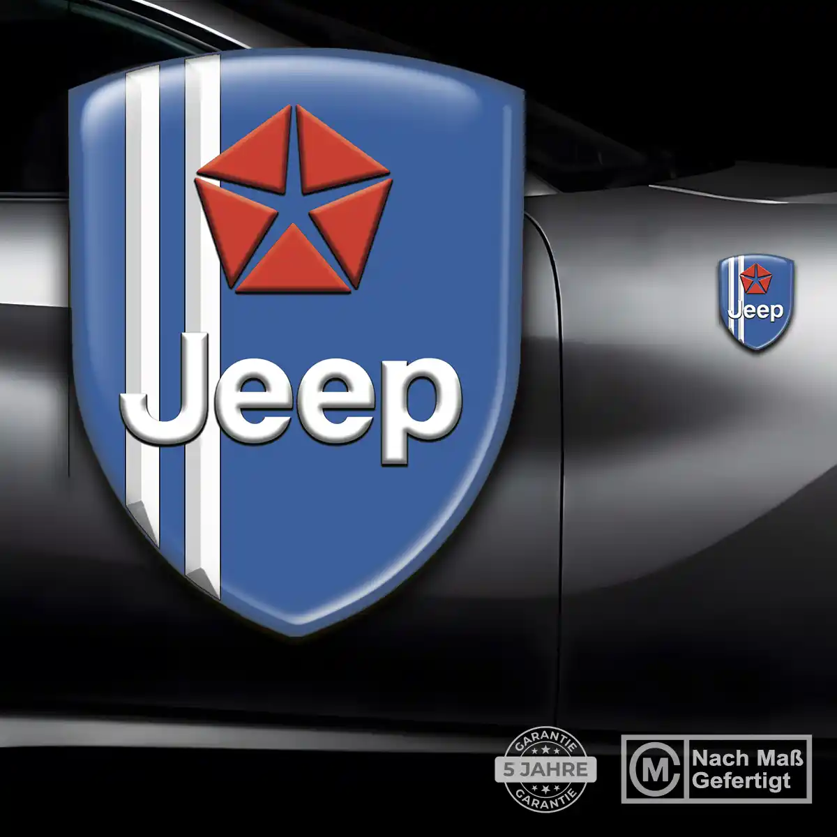 Jeep Aufkleber 3D Gel Emblem Premiumqualität