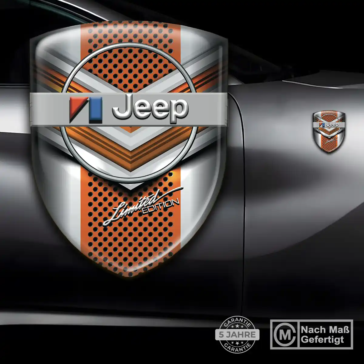 Jeep Aufkleber 3D Gel Emblem Stilvolles Design