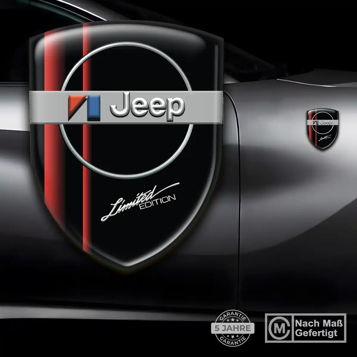 Jeep Aufkleber 3D Gel Emblem Tuningfahrzeug