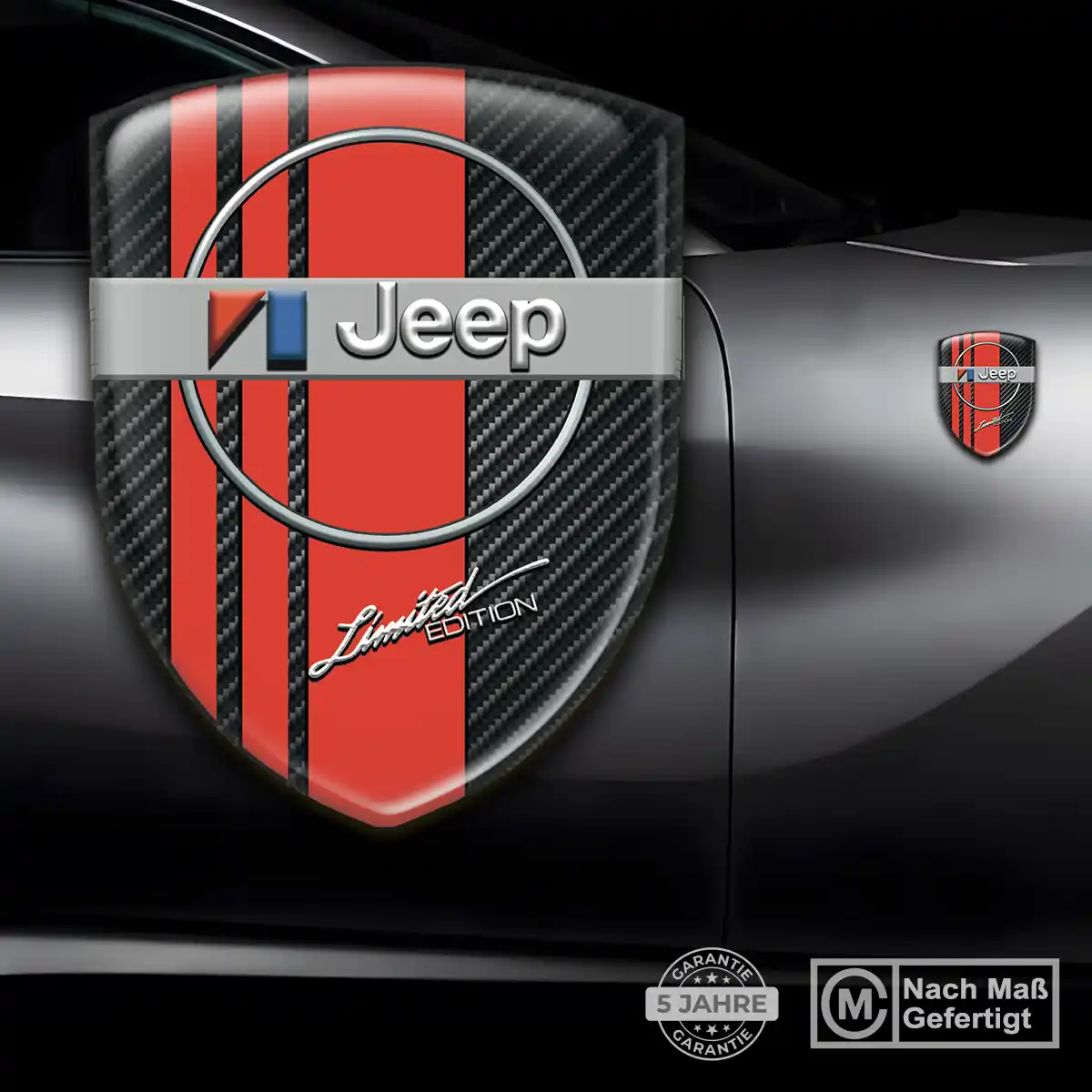 Jeep Aufkleber 3D Gel Embleme Anspruchsvolles Design