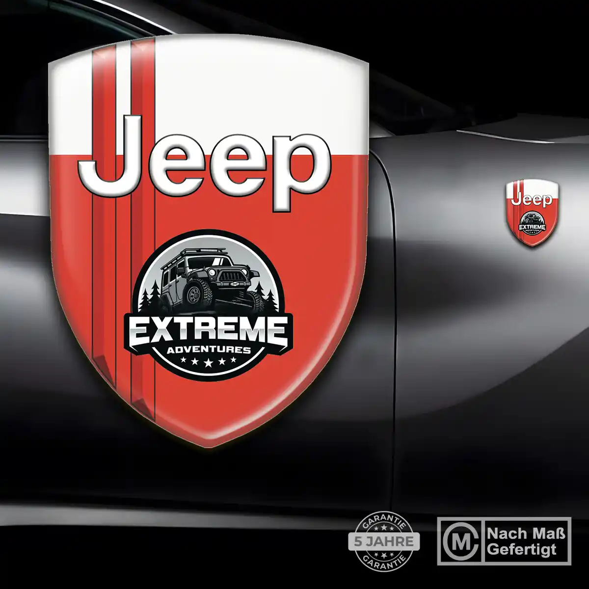 Jeep Aufkleber 3D Gel Embleme Ausdrucksstarkes Design
