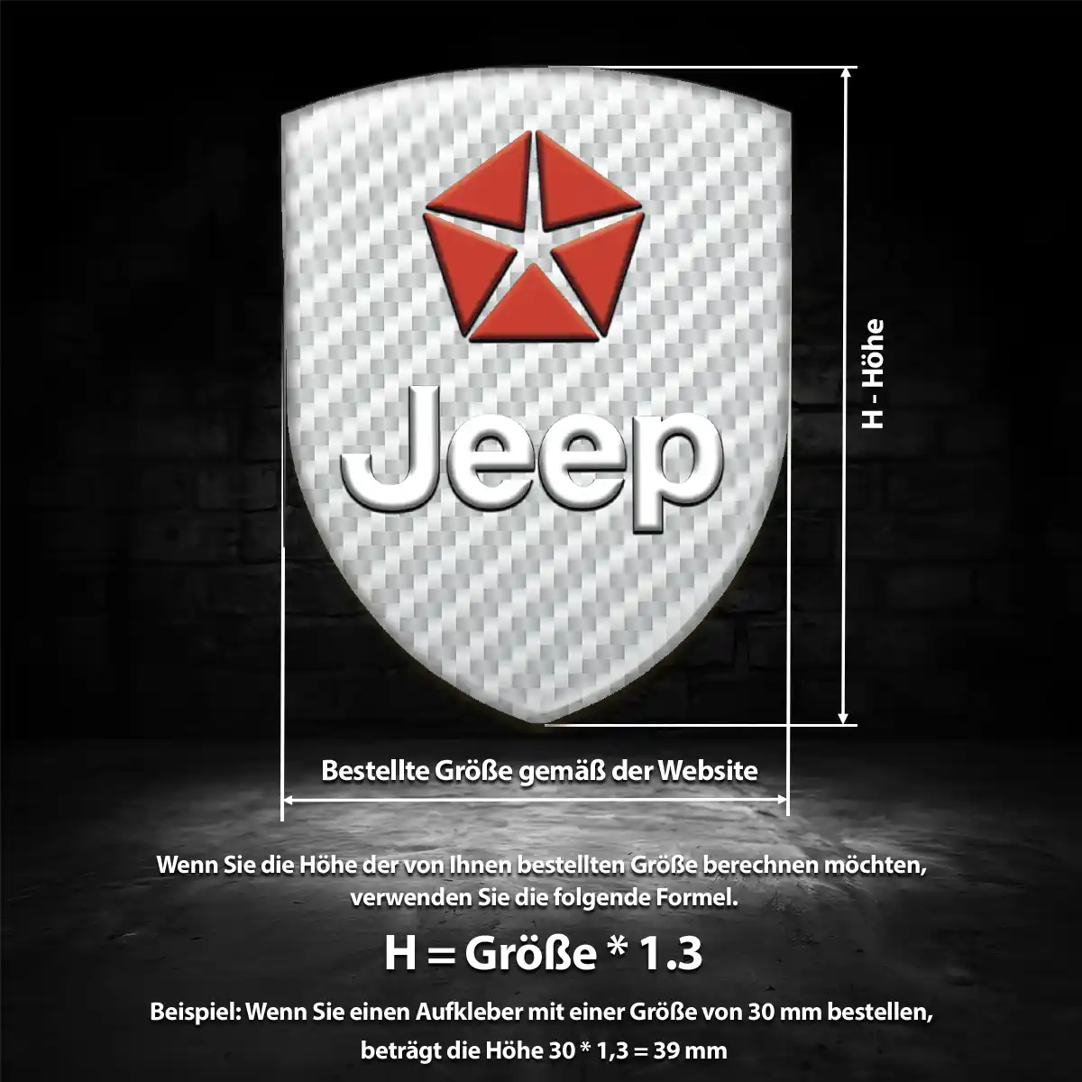 Jeep Aufkleber 3D Gel Embleme Auto Exterieurdesign