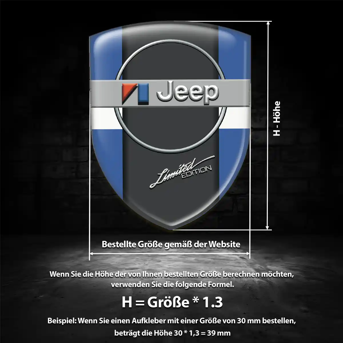 Jeep Aufkleber 3D Gel Embleme Auto Hohe Qualität