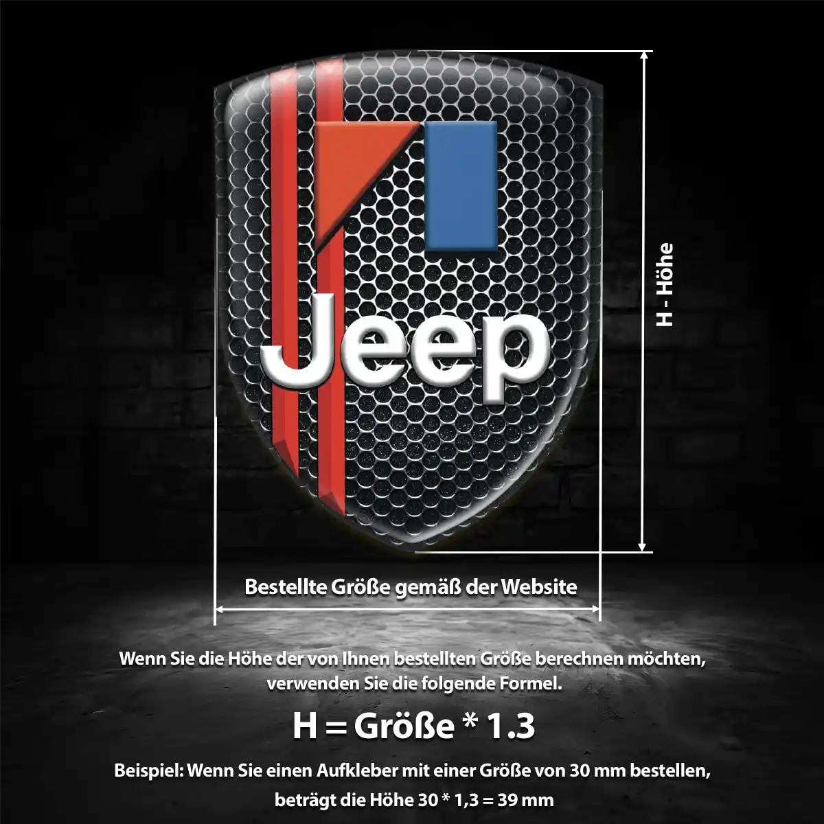 Jeep Aufkleber 3D Gel Embleme Auto Luxus-Edition