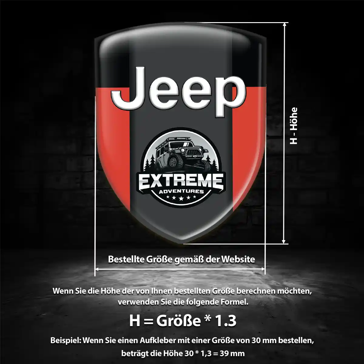 Jeep Aufkleber 3D Gel Embleme Auto Modernes Design