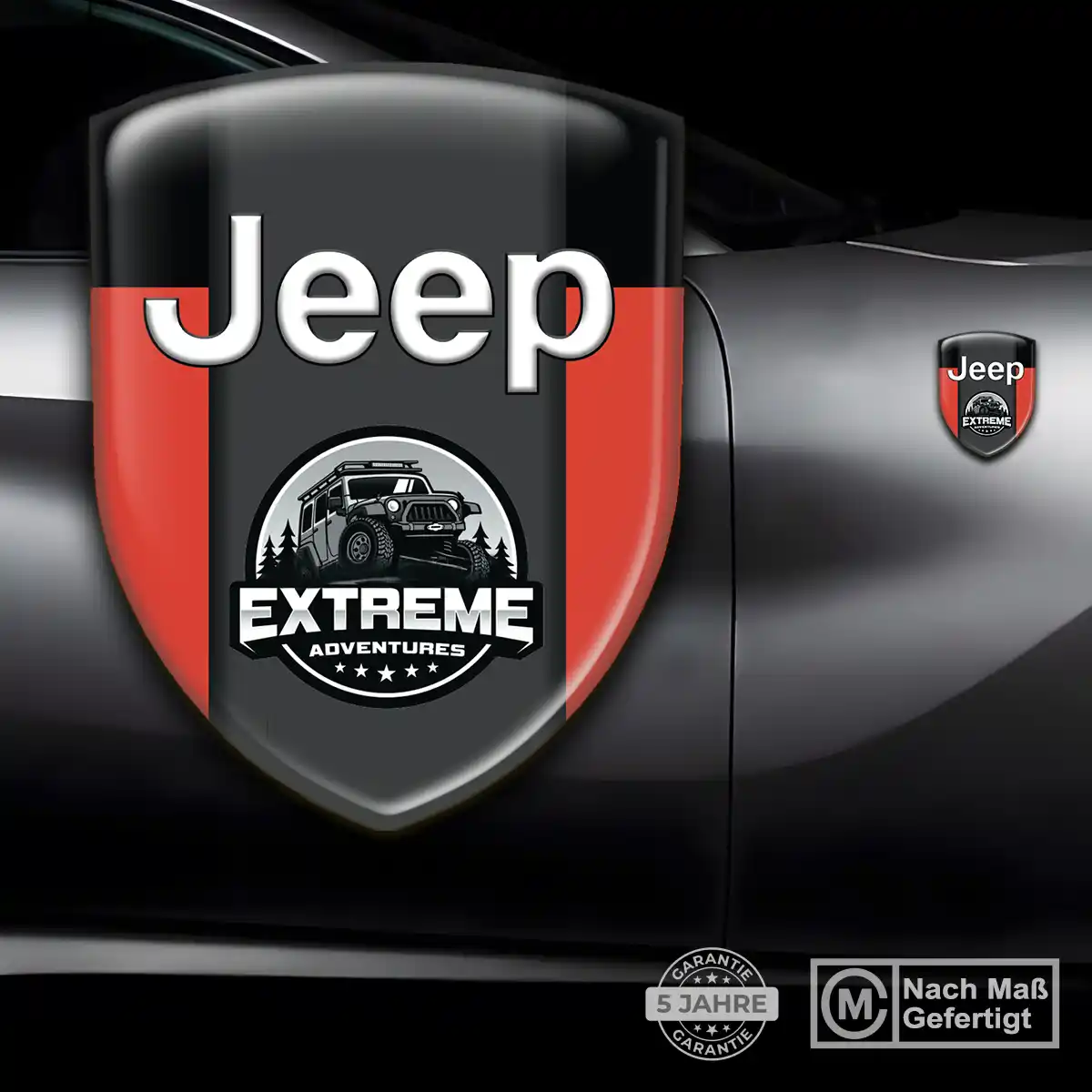 Jeep Aufkleber 3D Gel Embleme Auto Modernes Design
