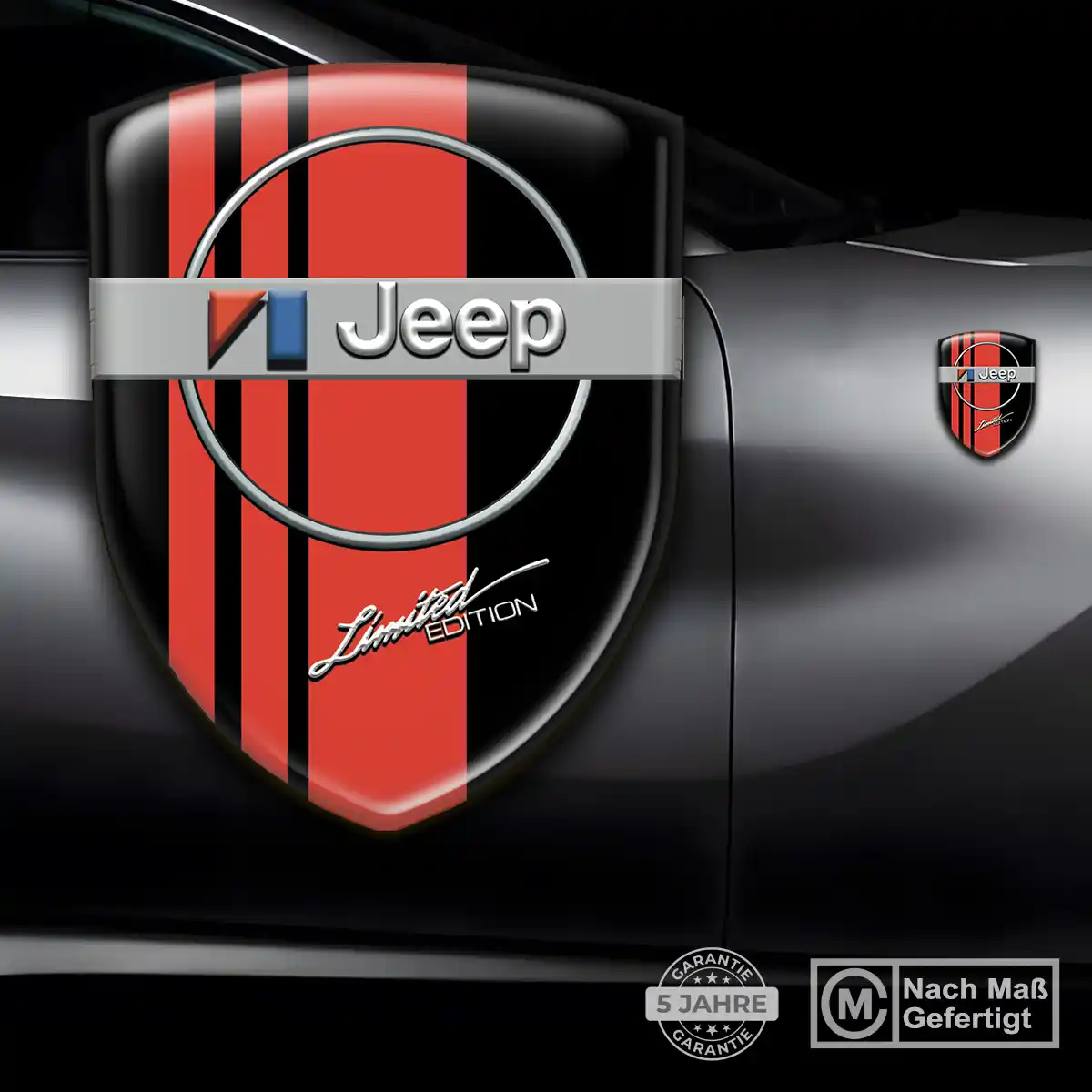 Jeep Aufkleber 3D Gel Embleme Auto Premiumqualität