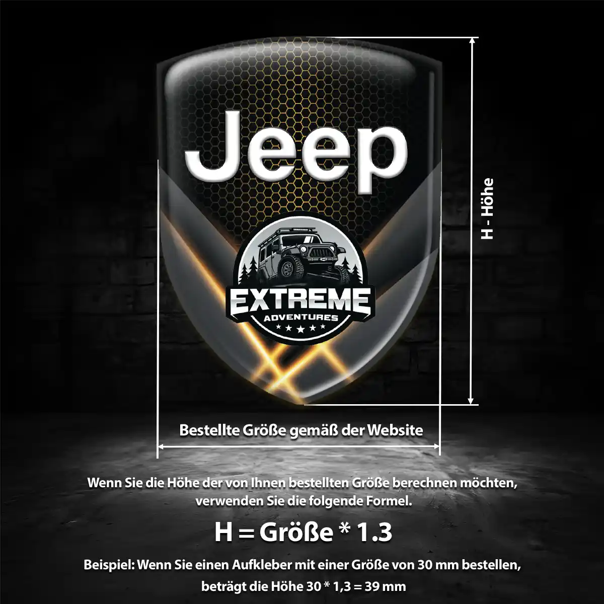 Jeep Aufkleber 3D Gel Embleme Auto Stilvolles Design