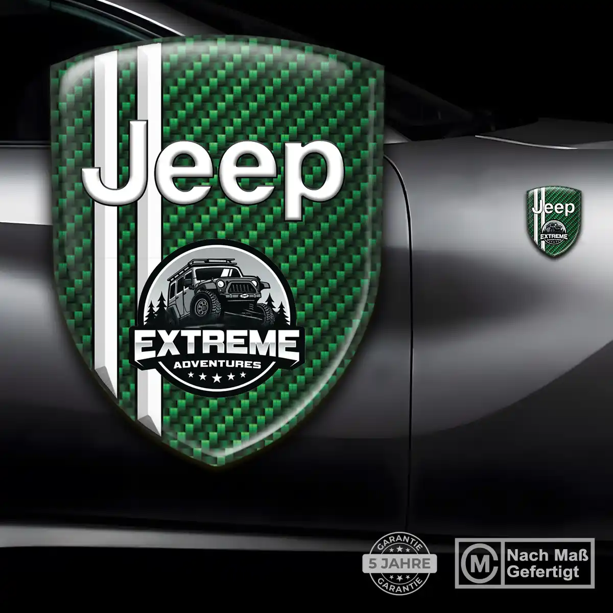 Jeep Aufkleber 3D Gel Embleme Elegantes Design