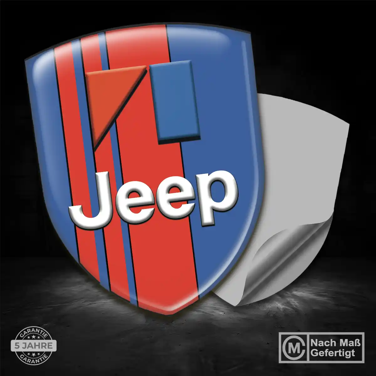 Jeep Aufkleber 3D Gel Embleme Hochwertiges Harz