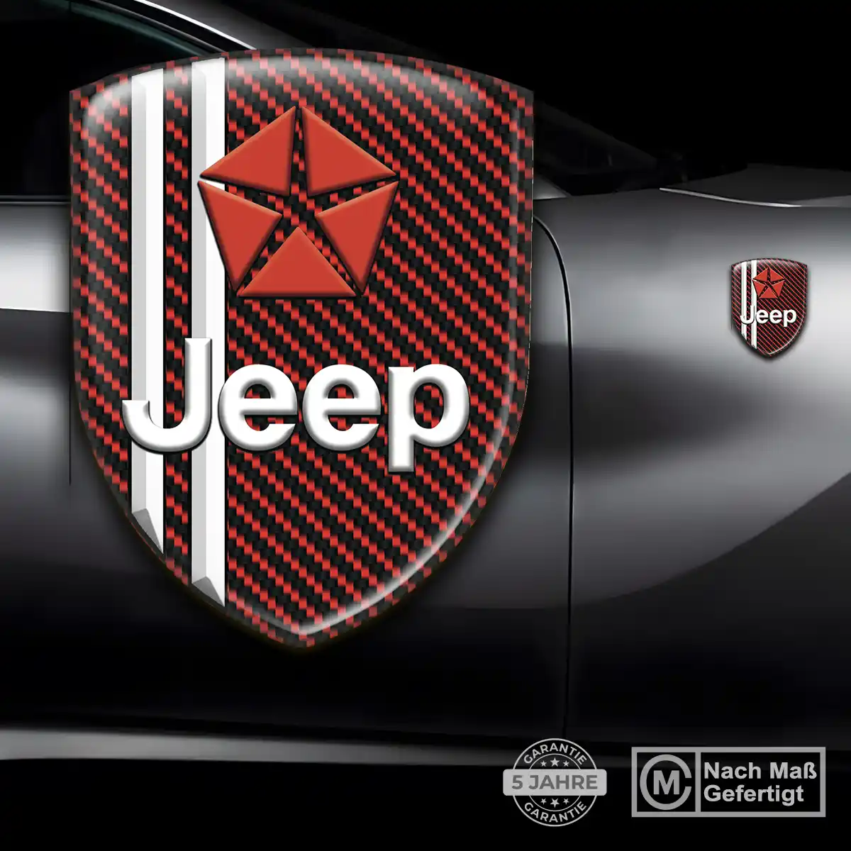 Jeep Aufkleber 3D Gel Embleme Interieurdesign